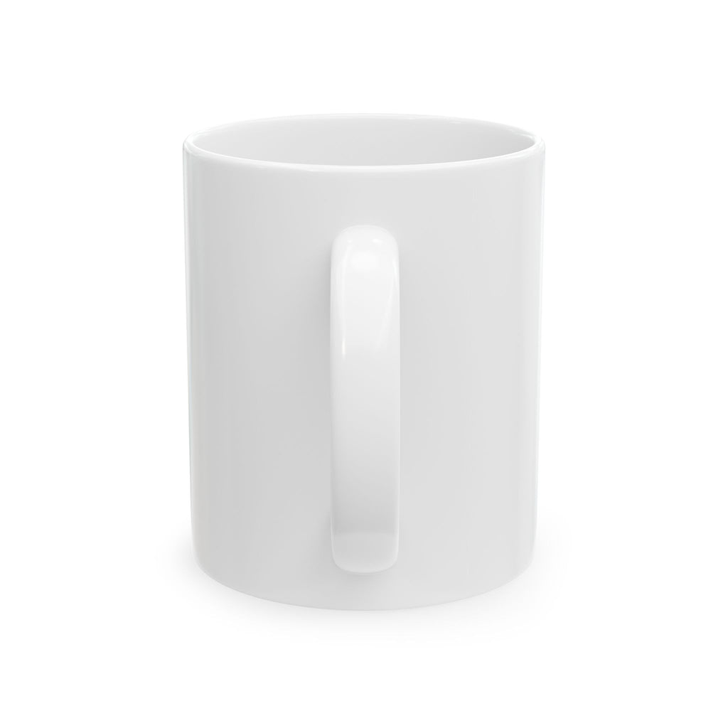 Good Morning Coffee Mug — Cute Cozy Girl Illustration with "My coffee looked at me this morning and said 'sorry, I don't do miracles'"
