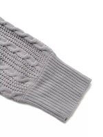 Cable Knit Half Zip Sweater