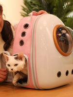 Space Capsule Transparent Pet Carrier Backpack — Bubble Backpack for Small Dogs & Cats
