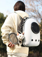 Space Capsule Transparent Pet Carrier Backpack — Bubble Backpack for Small Dogs & Cats
