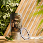 'Dead Tired But Cute' Leopard Skull Girl Travel Mug-20oz Tumbler