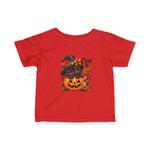 Cute Black Kitten in Witch Hat with 'Creep It Real' Pumpkin-Halloween Tee