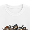 Halloween T‑Shirt — "Happy Halloween" Skeletons & Pumpkins Graphic