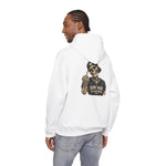 Dead Inside But Caffeinated Hoodie — Skeletal Middle Finger Graphic Pullover