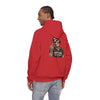Dead Inside But Caffeinated Hoodie — Skeletal Middle Finger Graphic Pullover