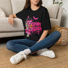 Spooky Season Pink Gothic Tee — Skeleton Hand Pumpkin Drink Halloween T-Shirt