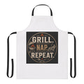 Grill Nap Repeat Apron — Funny BBQ Cooking Apron for Grillmasters