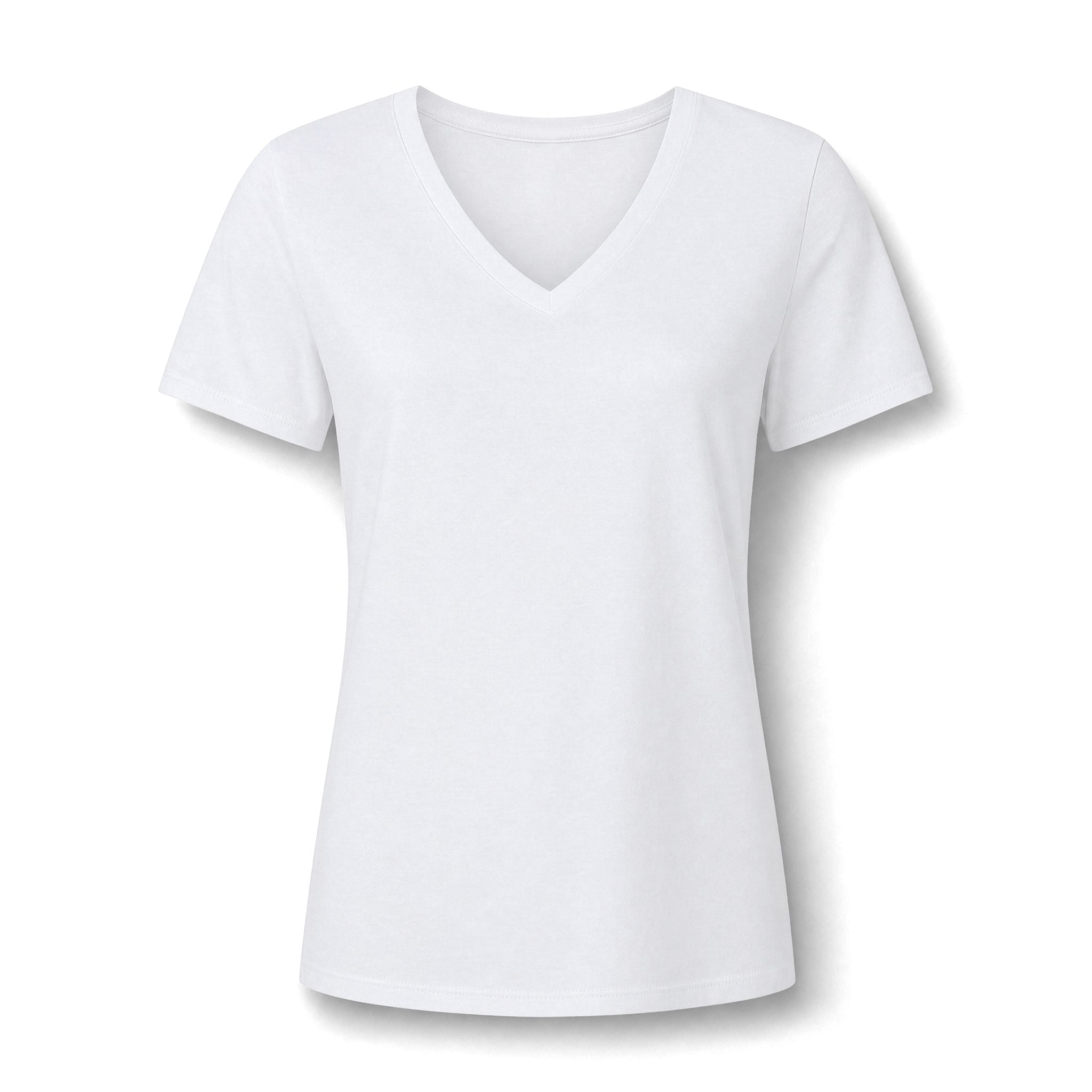 Women's Relaxed V-Neck Tee — Lightweight Heather Casual Top