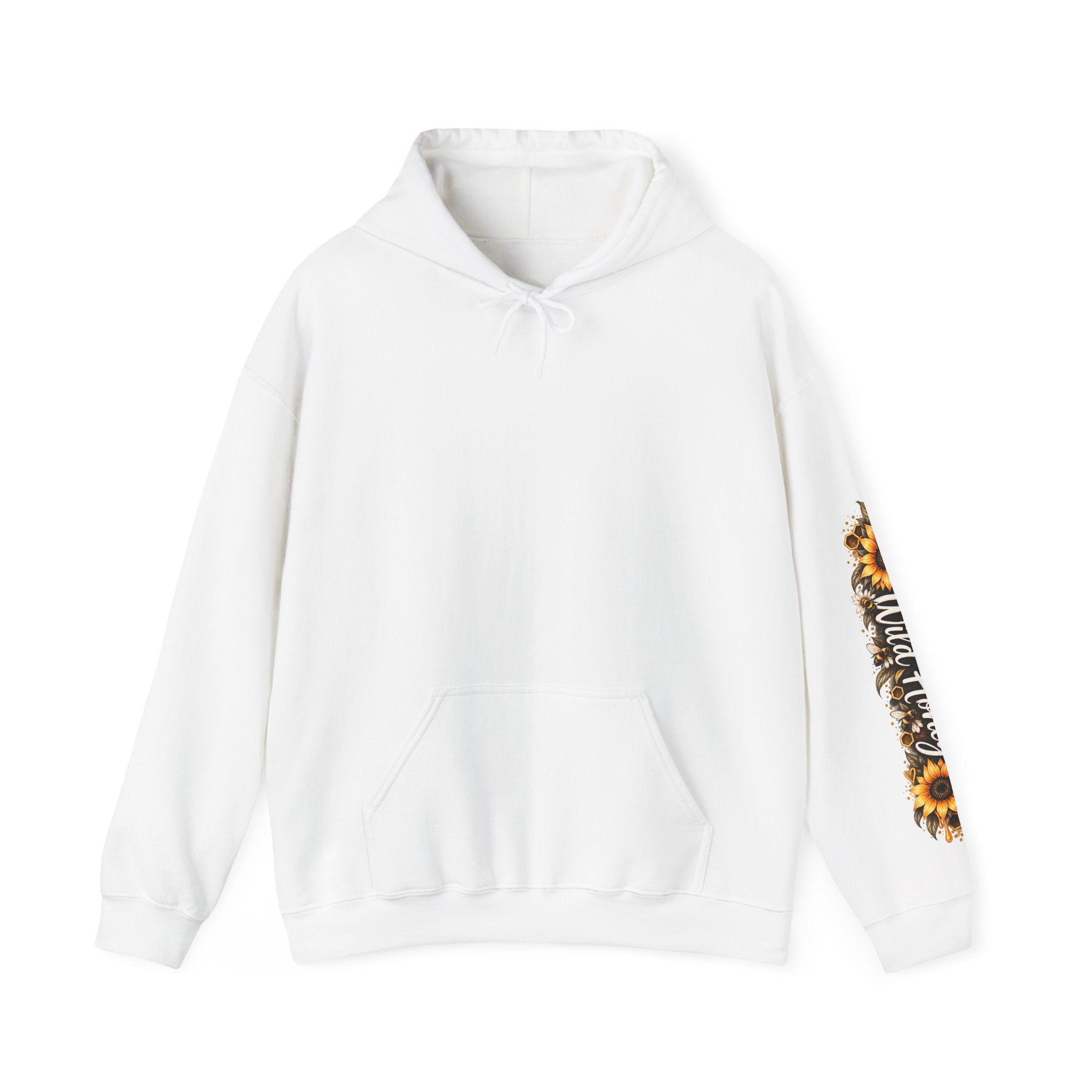 Fairy Dandelion Hoodie — Mystical Sunflower Sleeve Graphic Pullover