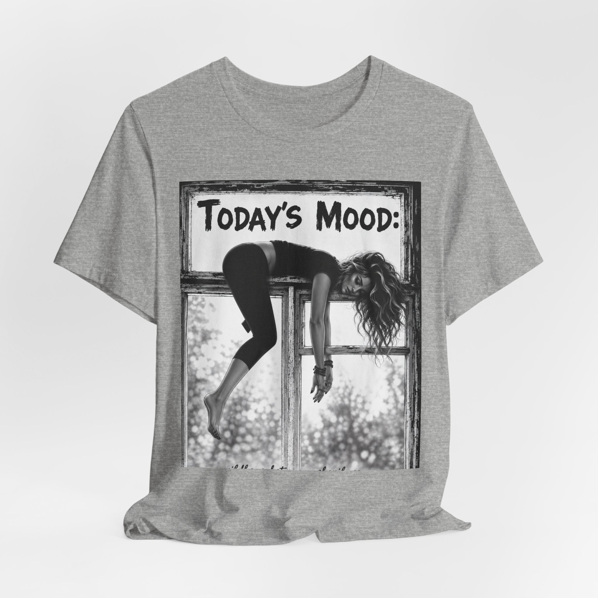 T-Shirt — "Today's Mood:" Lazy Woman Graphic Tee