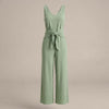 Sleeveless Wide-Leg Tie-Waist Jumpsuit