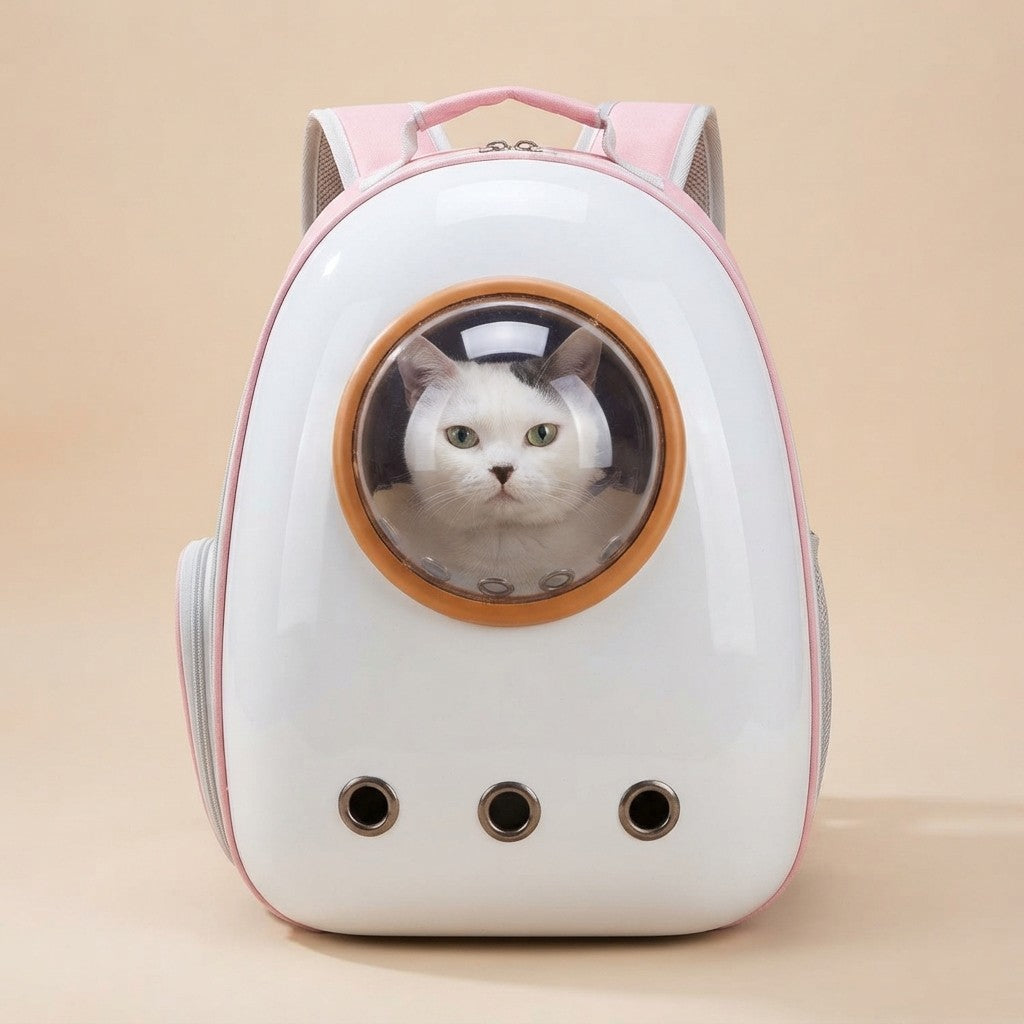 Space Capsule Transparent Pet Carrier Backpack — Bubble Backpack for Small Dogs & Cats