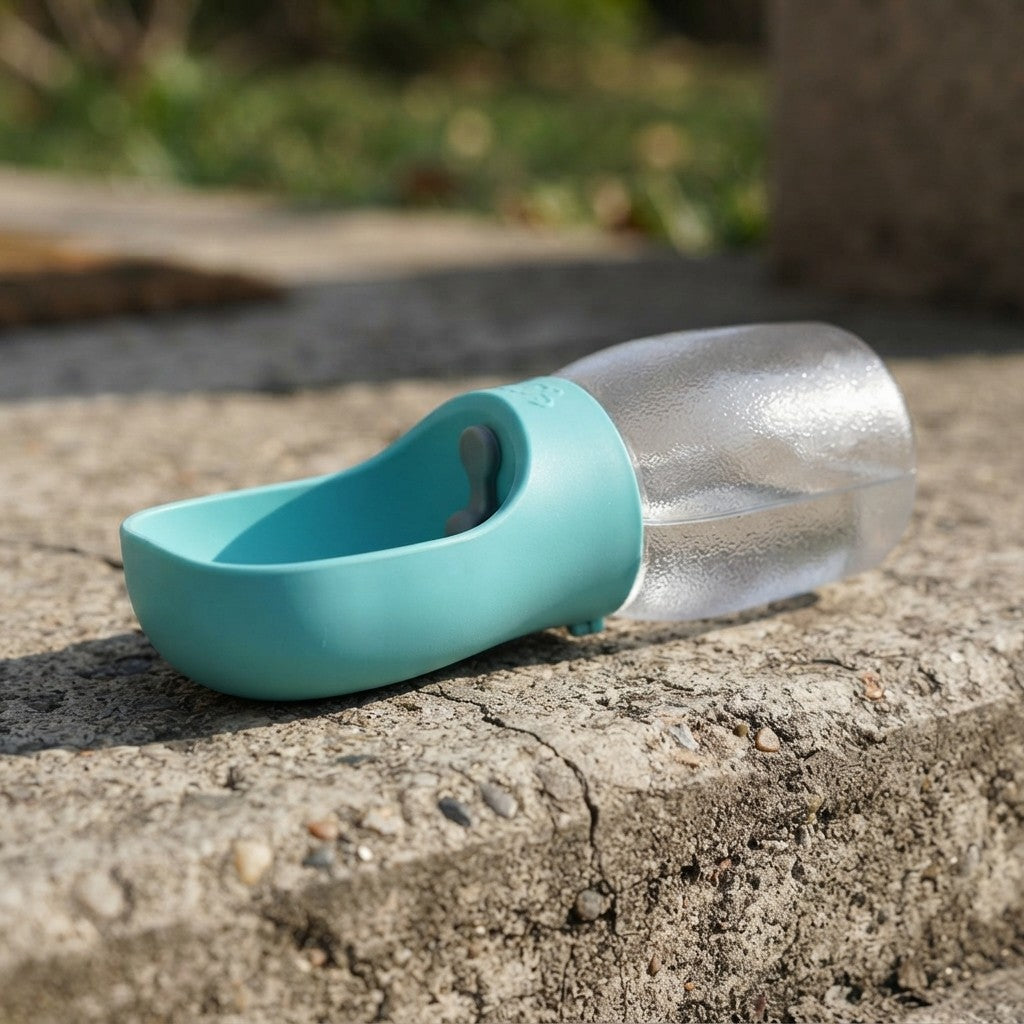 Portable Leak-Proof Pet Water Bottle with Drinking Bowl