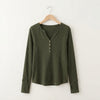 Double Take Full Size Notched Thumbhole Long Sleeve T-Shirt