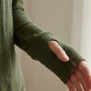 Double Take Full Size Notched Thumbhole Long Sleeve T-Shirt