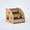 Wooden Pet Stairs with Paw Prints