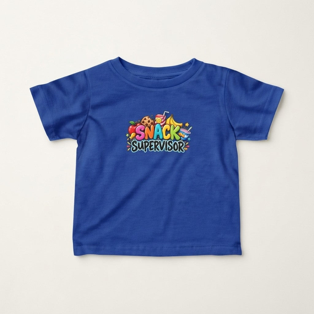 "Snack Supervisor" Cute T-Shirt (Playful Food Graphic)