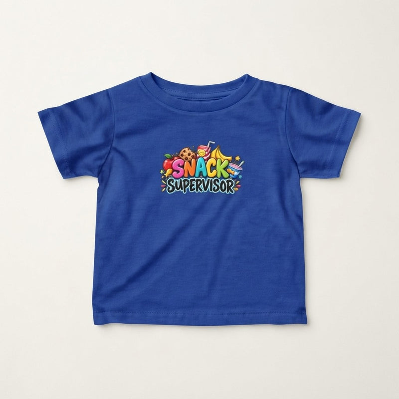 "Snack Supervisor" Cute T-Shirt (Playful Food Graphic)