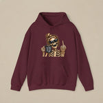 Skeleton Woman Hoodie — 'You Had One Job' Skull Graphic Pullover