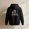 Dead Inside But Caffeinated Hoodie — Skeletal Middle Finger Graphic Pullover
